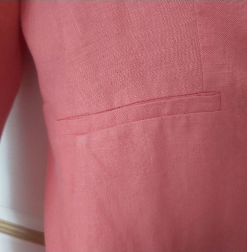 Pembe Düğmeli Kadın Ofis Blazeri - Görsel 4