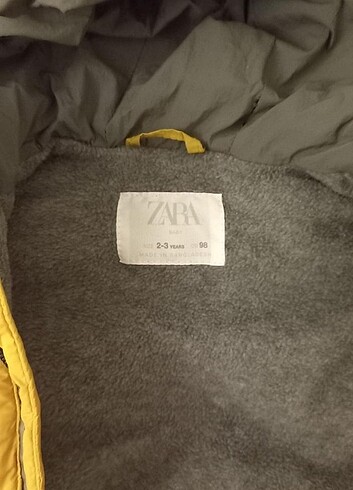 24-36 Ay Beden sarı Renk Zara cocuk yelek