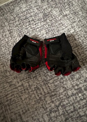 Kırmızı Desenli Biker Erkek Motor Eldiveni - Görsel 2