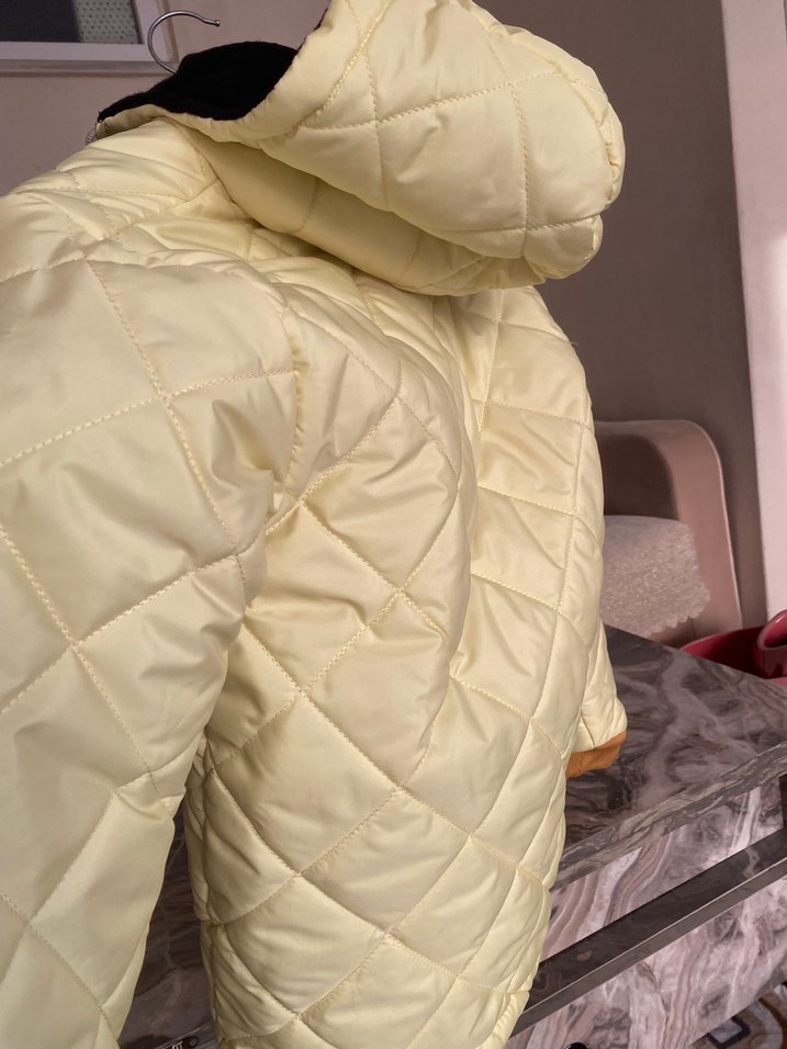 Sarı Kapüşonlu Erkek Çocuk Mont - Görsel 3