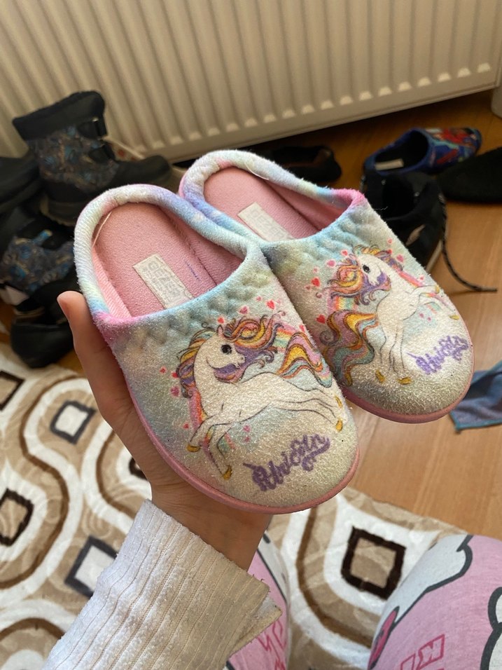 kız çocuğu ev terliği - Görsel 2