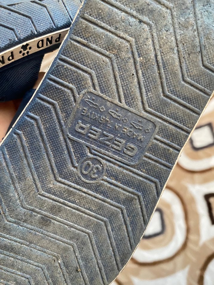 Erkek Lacivert Kaydırmaz Terlik Velcro Bantlı - Görsel 4