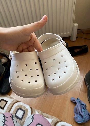 Beyaz çocuk Platform Terlik Velcro Bantlı - Görsel 2