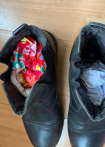 Siyah Deri Biker Botlar Tokalı - Görsel 4