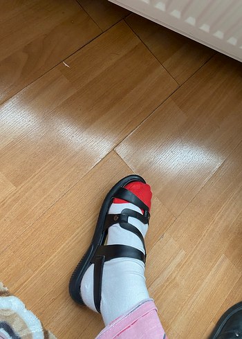 Kadın Siyah Dolgu Topuklu Sandalet - Görsel 6