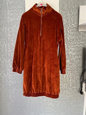 Kadife peluş tunik