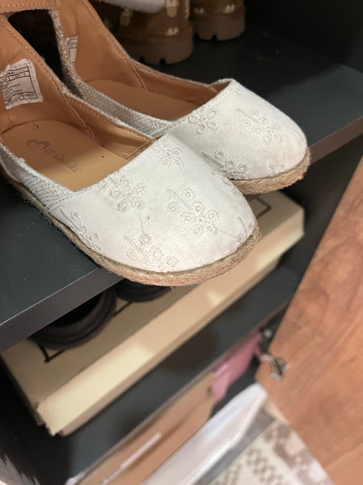 Kız Çocuk Beyaz Nakışlı Dantel Babet - Görsel 5