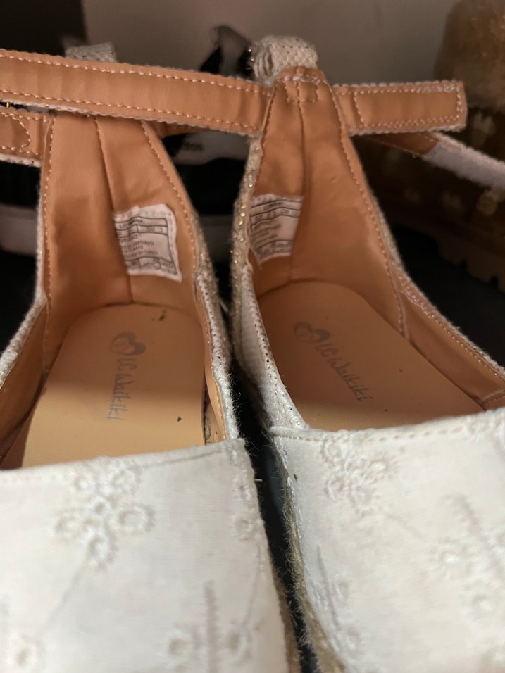 Kız Çocuk Beyaz Nakışlı Dantel Babet - Görsel 3