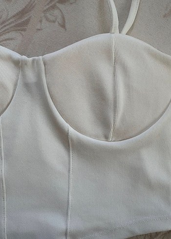 Beyaz Straplez Kadın Bustiyer - Görsel 2