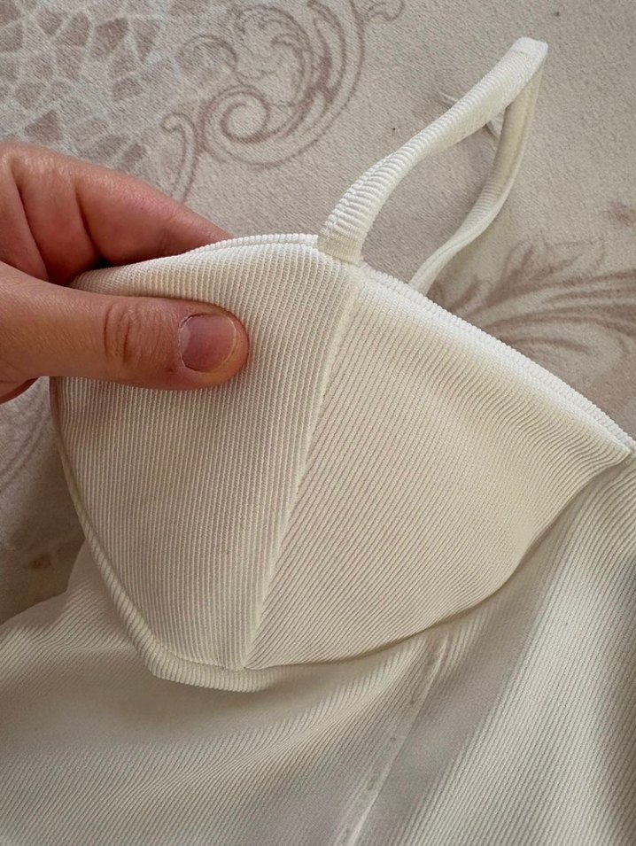 Beyaz Straplez Kadın Bustiyer - Görsel 3