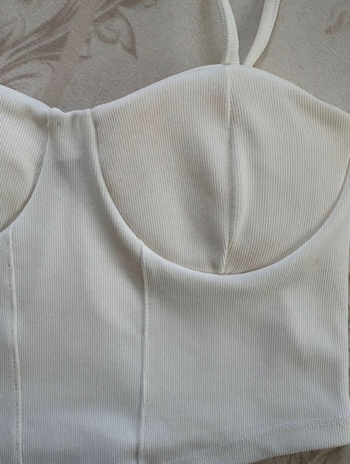 Beyaz Straplez Kadın Bustiyer - Görsel 2