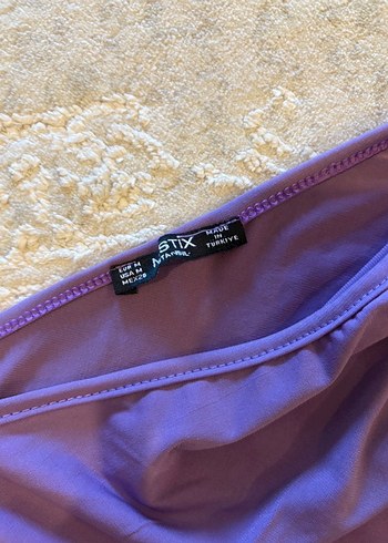 Lila Drapeli Bluz - Görsel 3