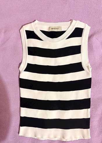 Zebra Desenli Siyah Beyaz Crop Top - Görsel 2