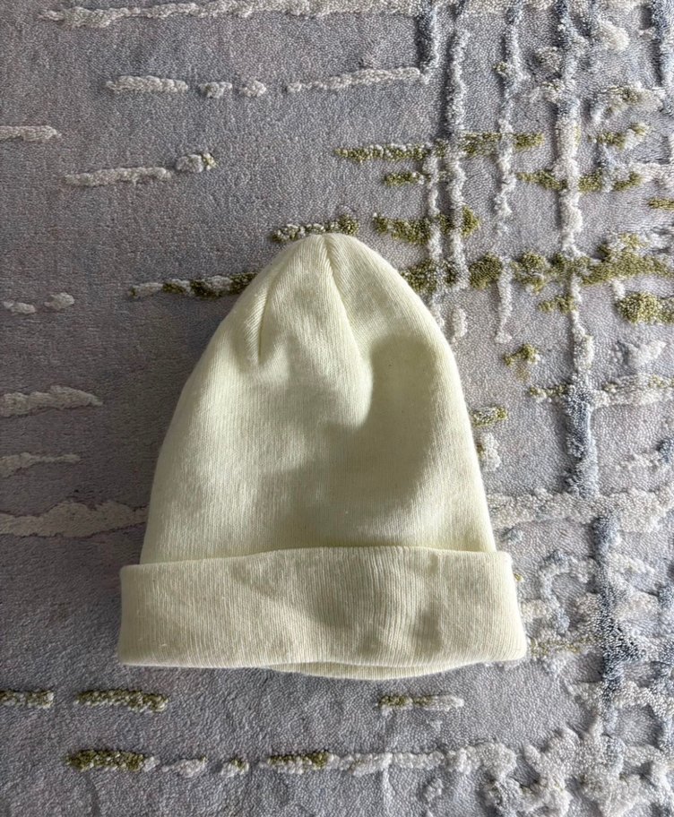 Beyaz Kadın Triko Bere - Görsel 2