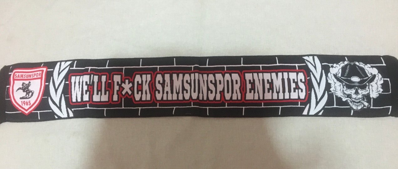 Kırmızı Rock Punk Erkek Atkı - Görsel 2