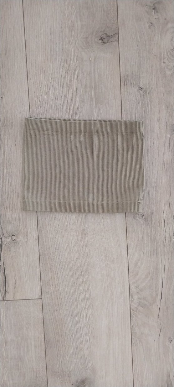 Kadın Bej Straplez Crop Top - Görsel 2