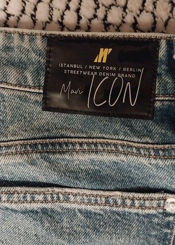 Mavi icon yırtık model jean - Görsel 2