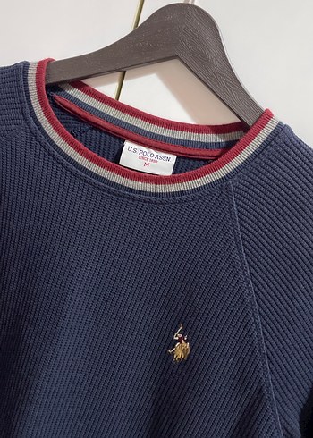 Erkek Lacivert Örgü Sweatshirt - Görsel 2