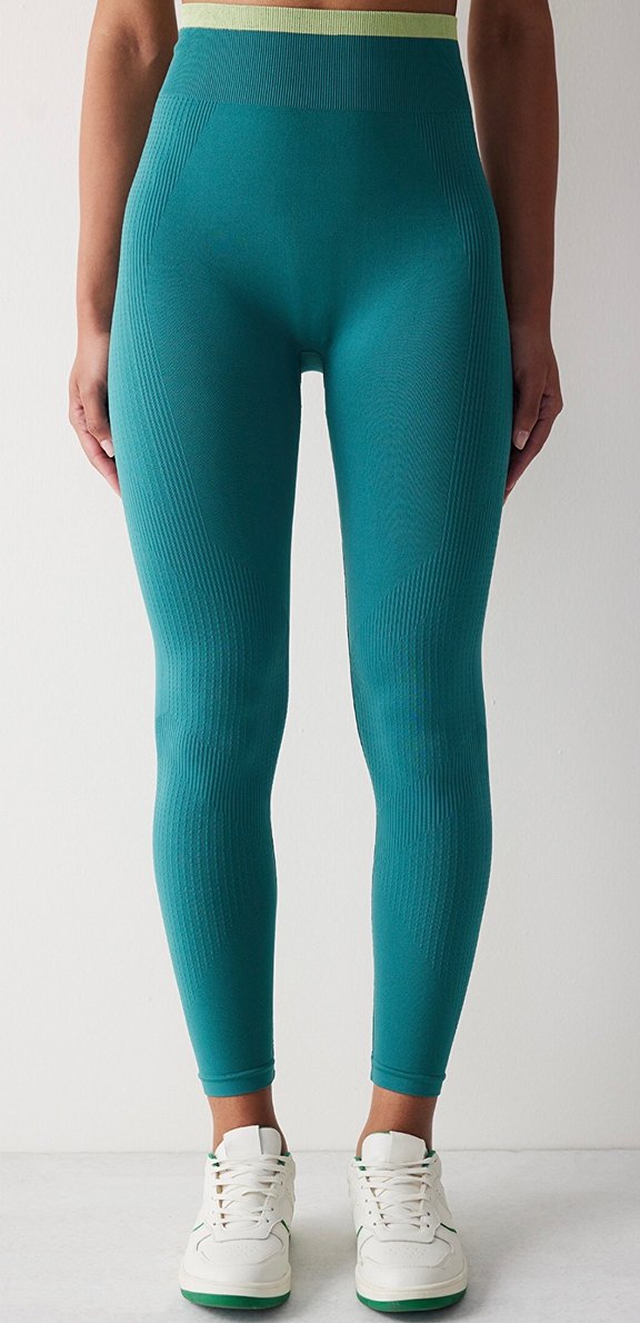 Turkuaz Kadın Spor Tayt - Görsel 2