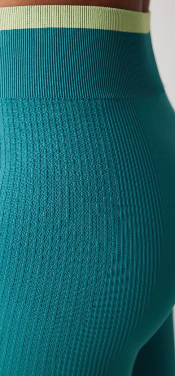 Turkuaz Kadın Spor Tayt - Görsel 3