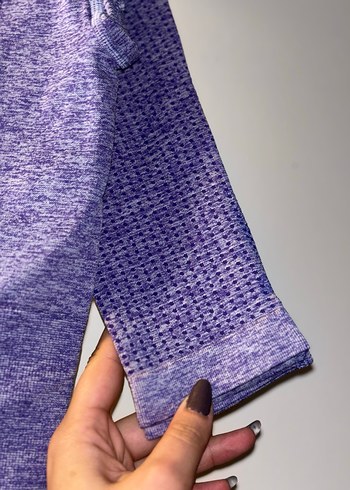 Mor Streç Kadın Spor Tayt - Görsel 3