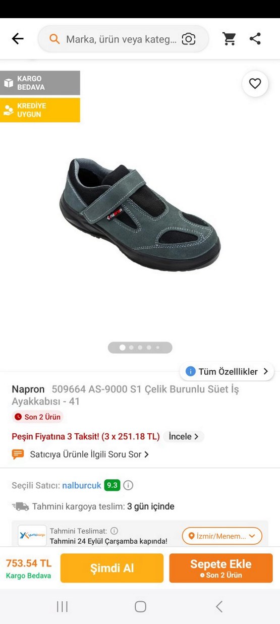 demirli is ayakkabisi inter fiytinida ekledim ona giore alin - Görsel 4