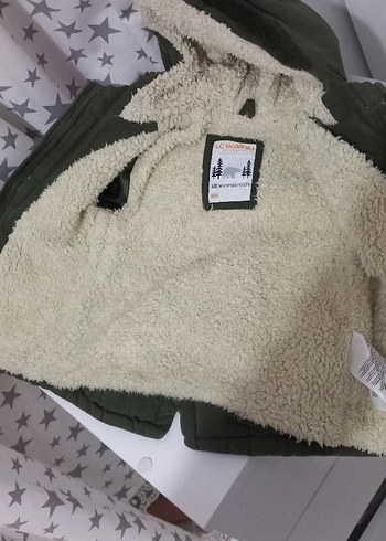 Erkek Çocuk Gri Kürklü Kapüşonlu Mont - Görsel 3