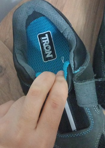 Gri Erkek Spor Ayakkabı Cırtcırtlı - Görsel 4