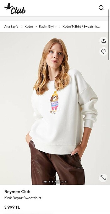 Beymen Club Nakışlı Sweatshirt