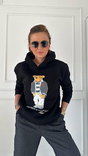 s Beden beyaz Renk Ralph Lauren Sweatshirt Teddy BEAR