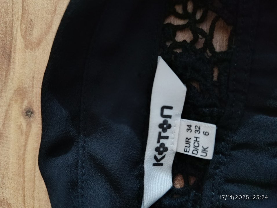 Düğmeli Siyah  Gömlek Bluz - Görsel 3