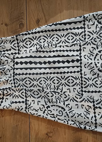 askılı keten yazlık elbise - Görsel 2