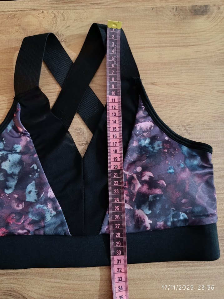 Bağlamalı Desenli Mini Spor Sütyeni - Görsel 4