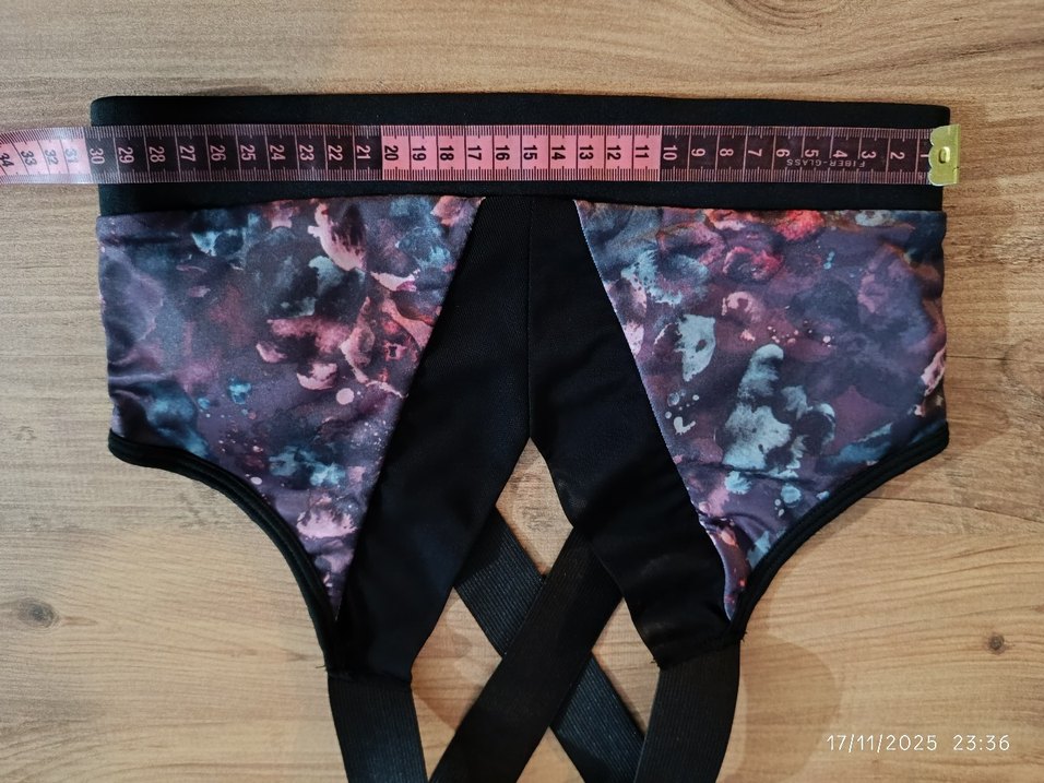 Bağlamalı Desenli Mini Spor Sütyeni - Görsel 3