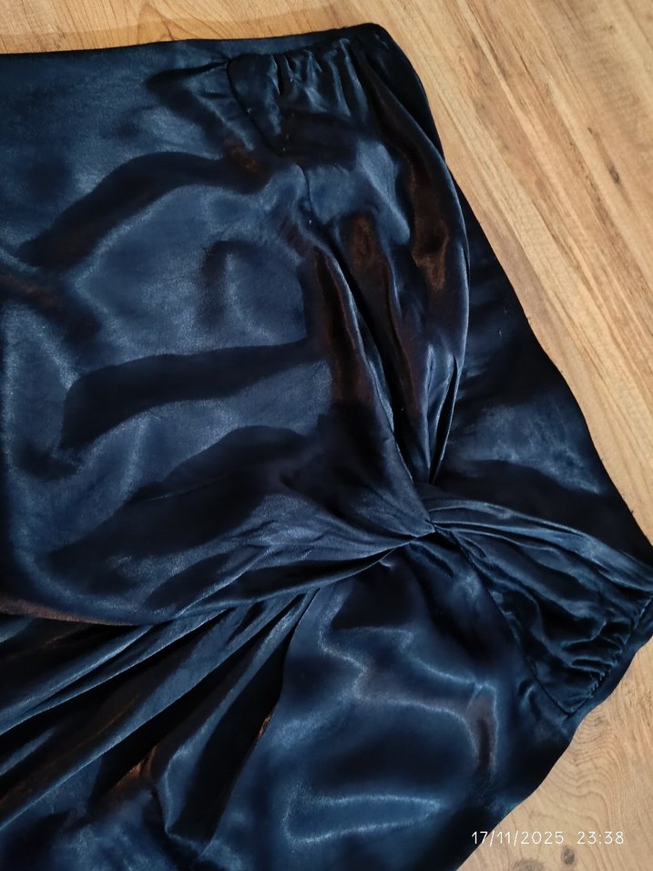 Kadın Lacivert Uzun Dökümlü Etek - Görsel 2