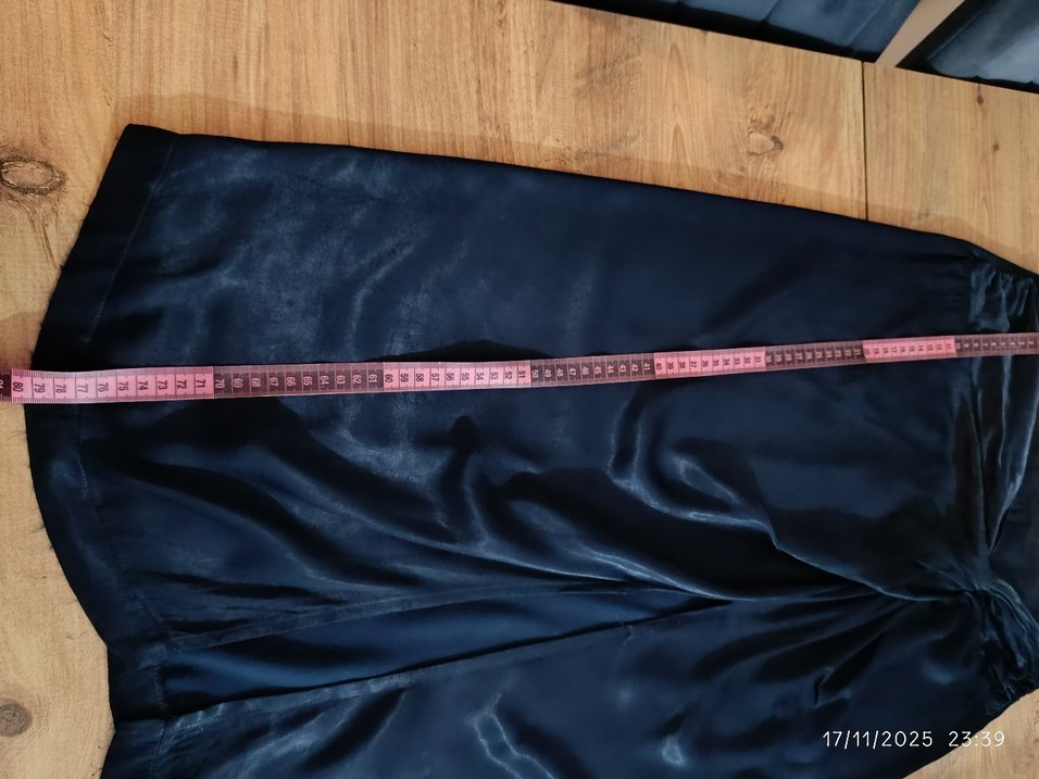 Kadın Lacivert Uzun Dökümlü Etek - Görsel 5