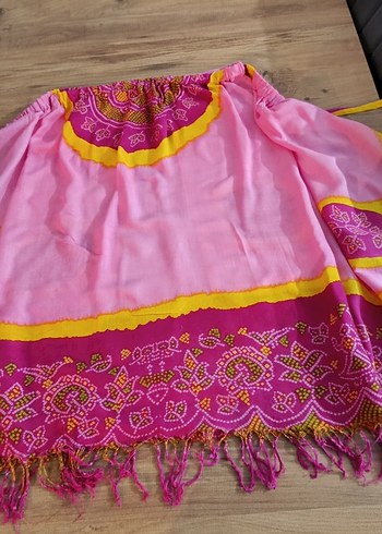 Pembe Renkli Bohem plaj Eteği - Görsel 2