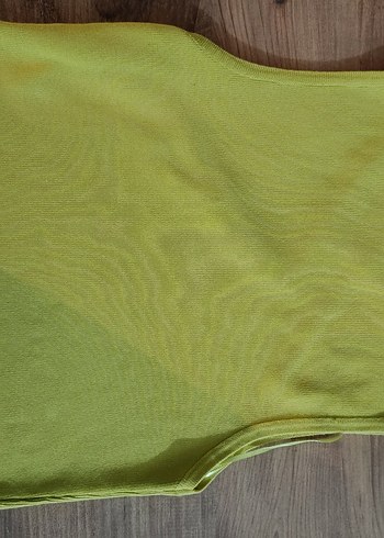 Yeşil Mini Askısız Crop Top - Görsel 4