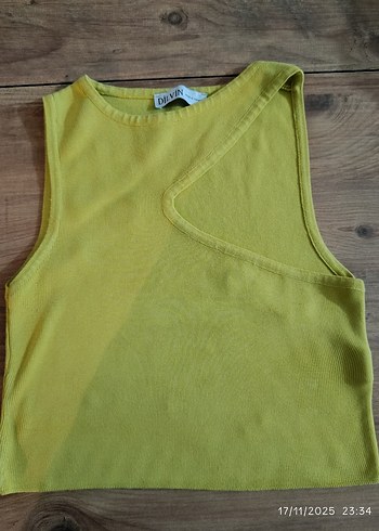 Yeşil Mini Askısız Crop Top - Görsel 3