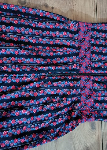 Çiçek İşlemeli Straplez Midi Elbise - Görsel 5