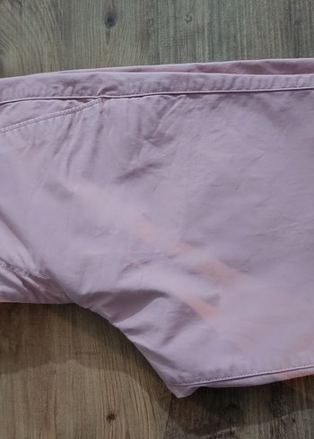 Pembe Unisex Pamuklu Şort - Görsel 3