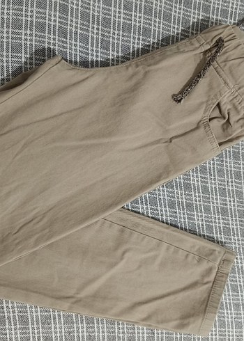 8 Yaş Beden LCW Kids Bej Slim Fit Kız Çocuk Pantolon