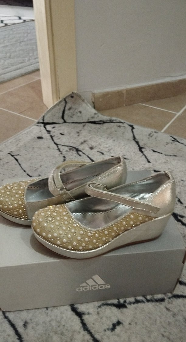 İnci İşlemeli Kız Çocuk Babet - Görsel 2