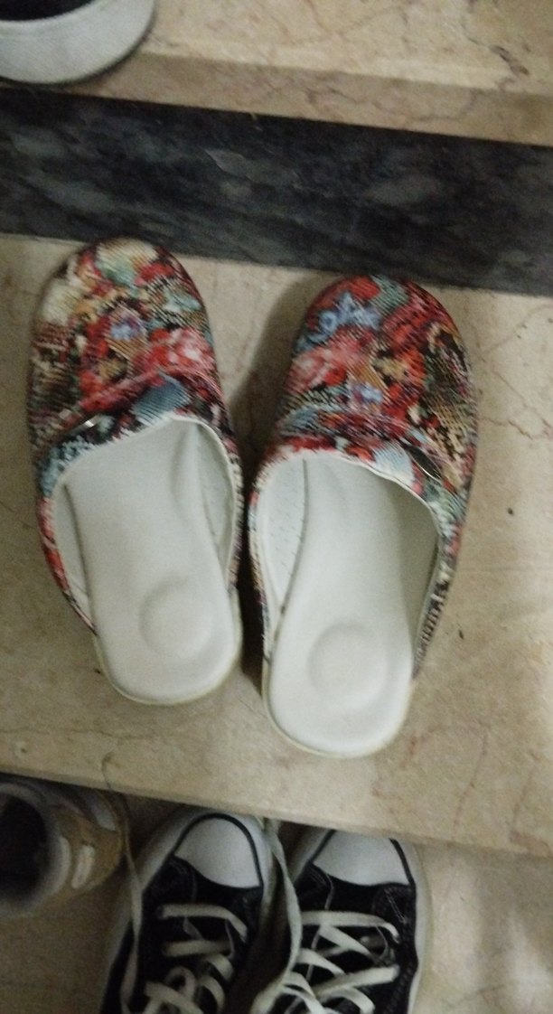 Renkli Yılan Desenli Kadın Terlik - Görsel 2