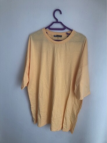 xl Beden turuncu Renk Oversize tişört