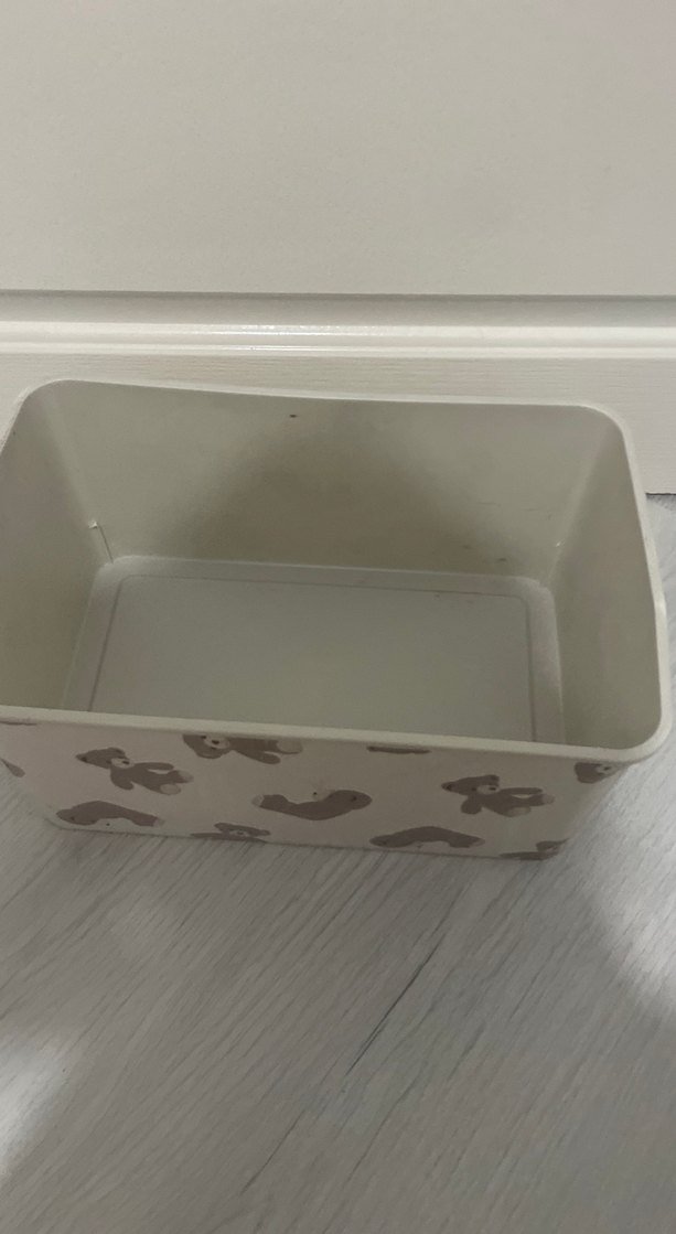 Ayıcık desenli bej çocuk raf kutusu - Görsel 2