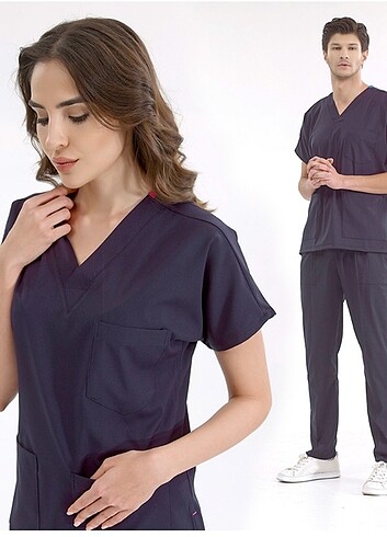 ÇİZGİ LACİVERT LÜKS LİKRALI GREYS TAKIM (SIFIR ÜRÜN)