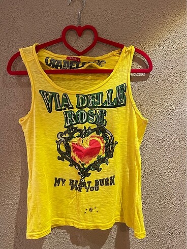 VDR Sarı Askılı Bluz