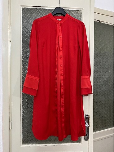 Mercan rengi tunik