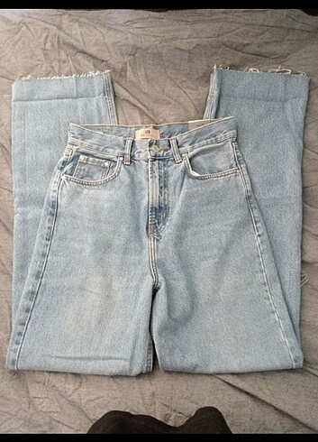 Ltb mavi wide leg kadın jean